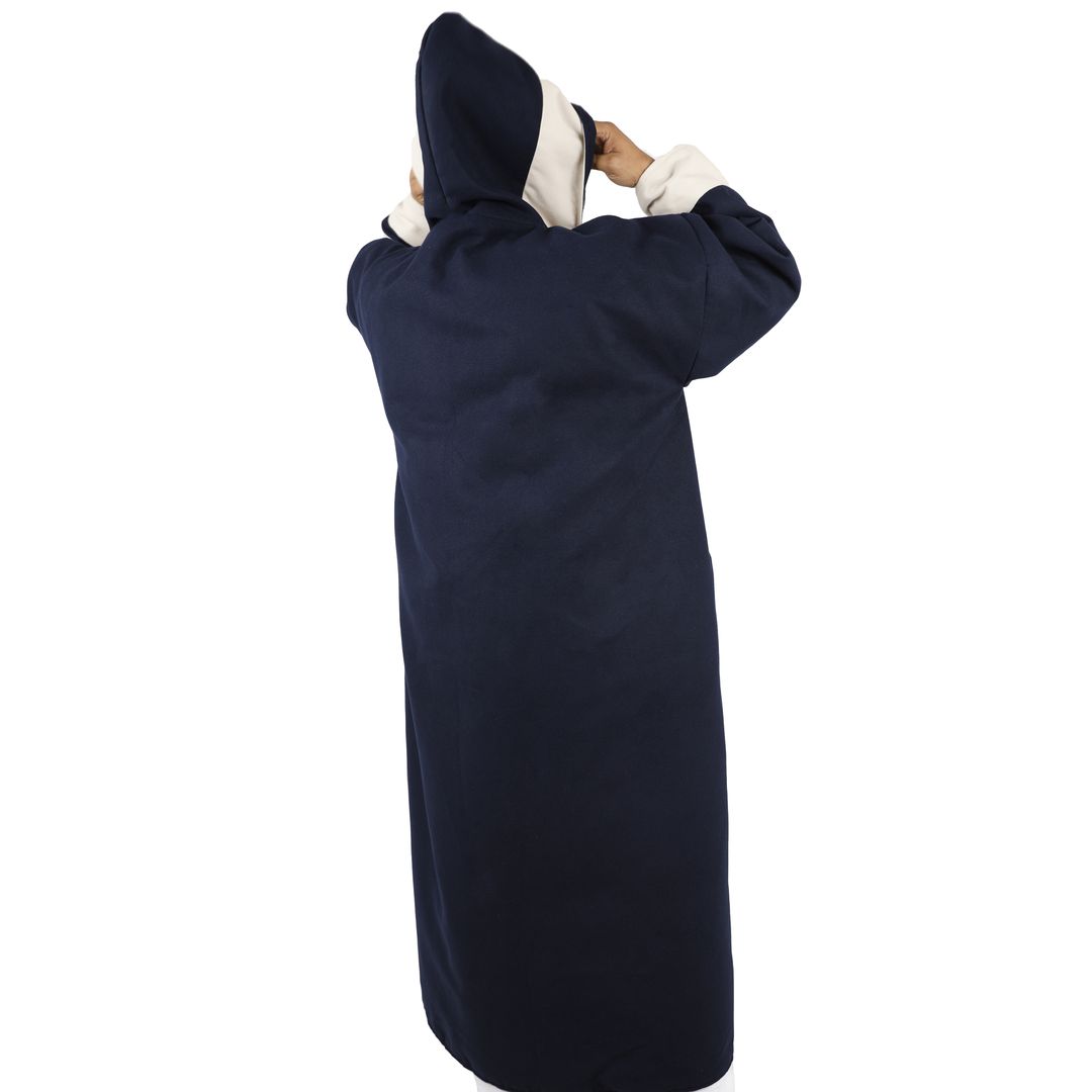 فروة رجالية شتوية وجهين مع قبعة