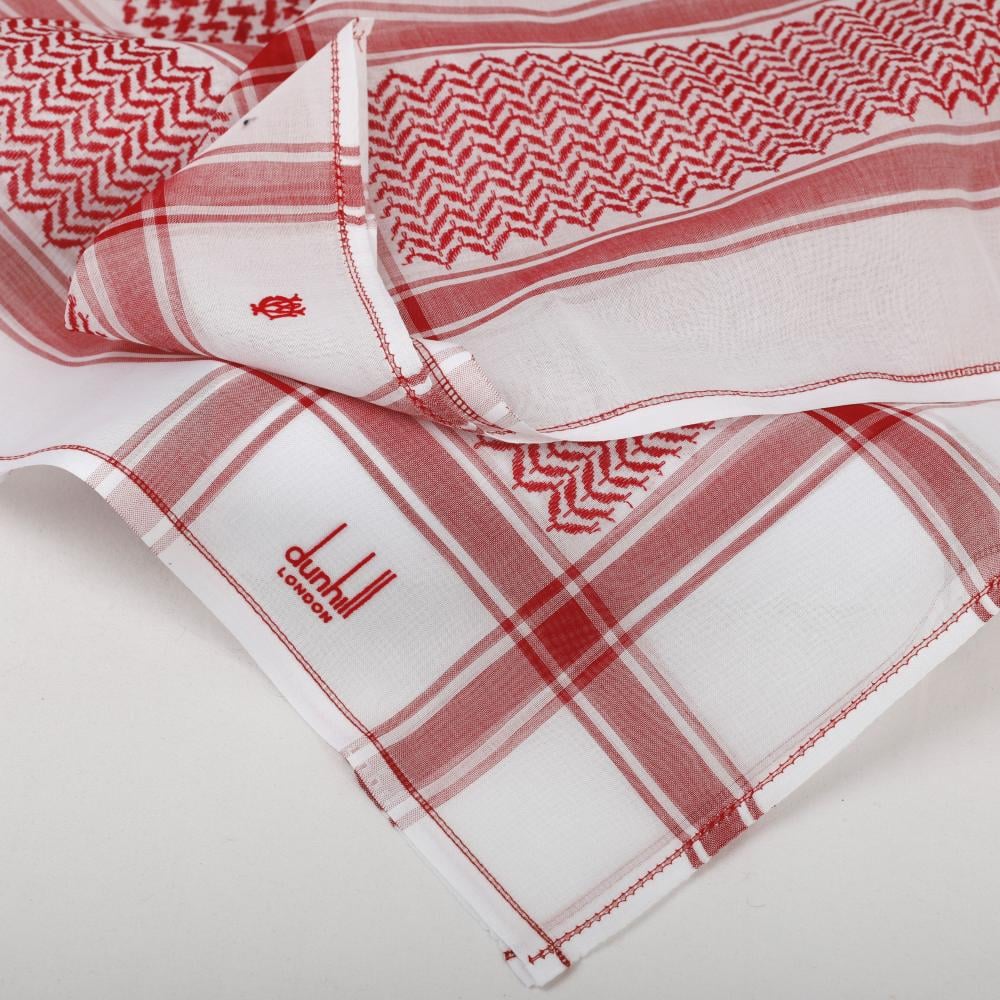 شماغ كلاسيكي ٢٠٢٦ - شماغ دنهل أحمر إنجليزي فخم للعيد أصلي