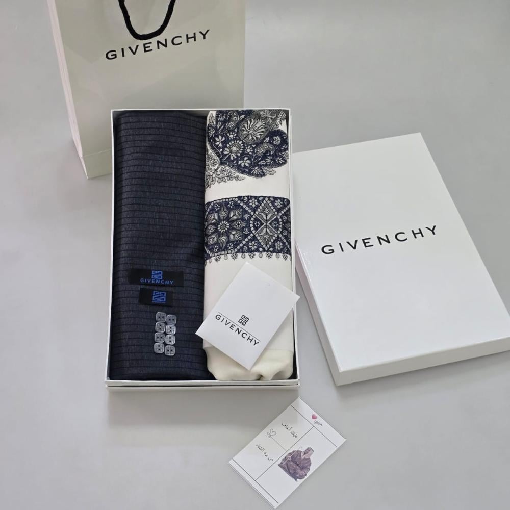 بوكس جفنشي شماغ كشميري مع قماش ثوب 2025