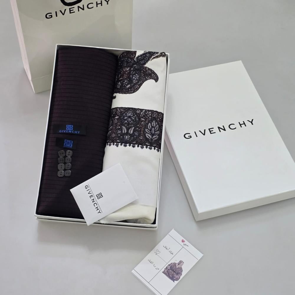 بوكس جفنشي شماغ كشميري مع قماش ثوب 2025