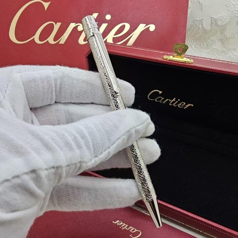 قلم كارتير سانتوس الأصلي بالملحقات الكاملة - سعر قلم كارتير الأصلي الفضي | نايس بوكس