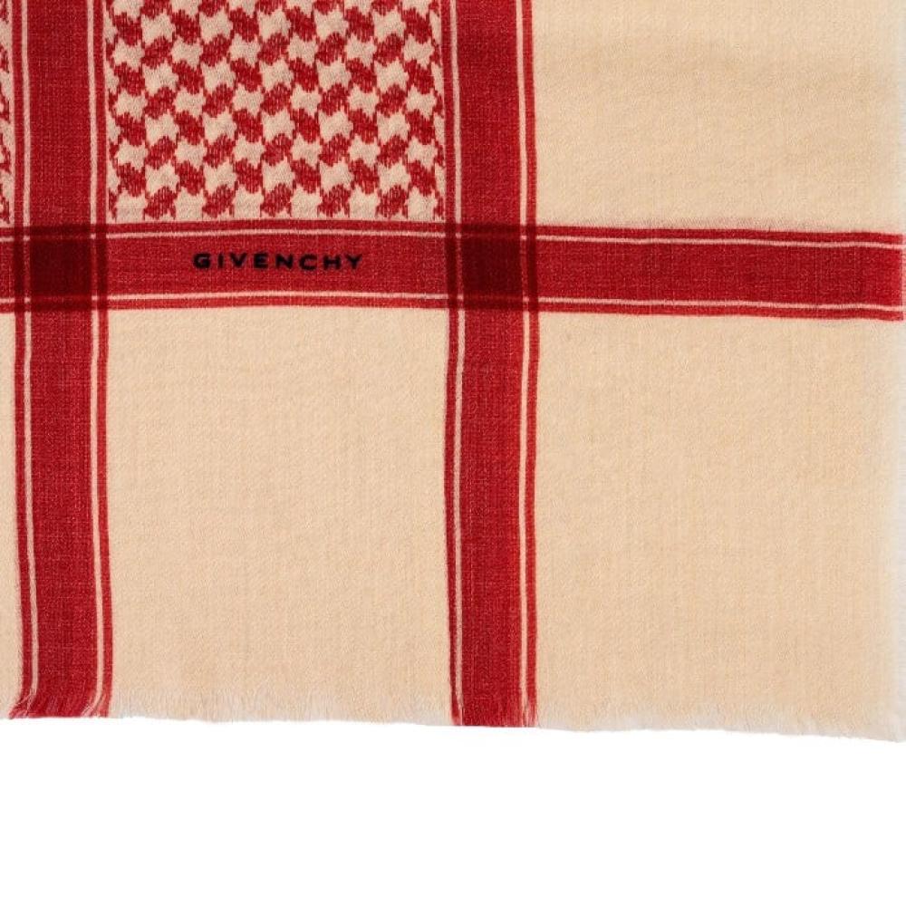 شماغ شال جيفنشي شتوي بيج – تصميم فخم وأنيق للرجال