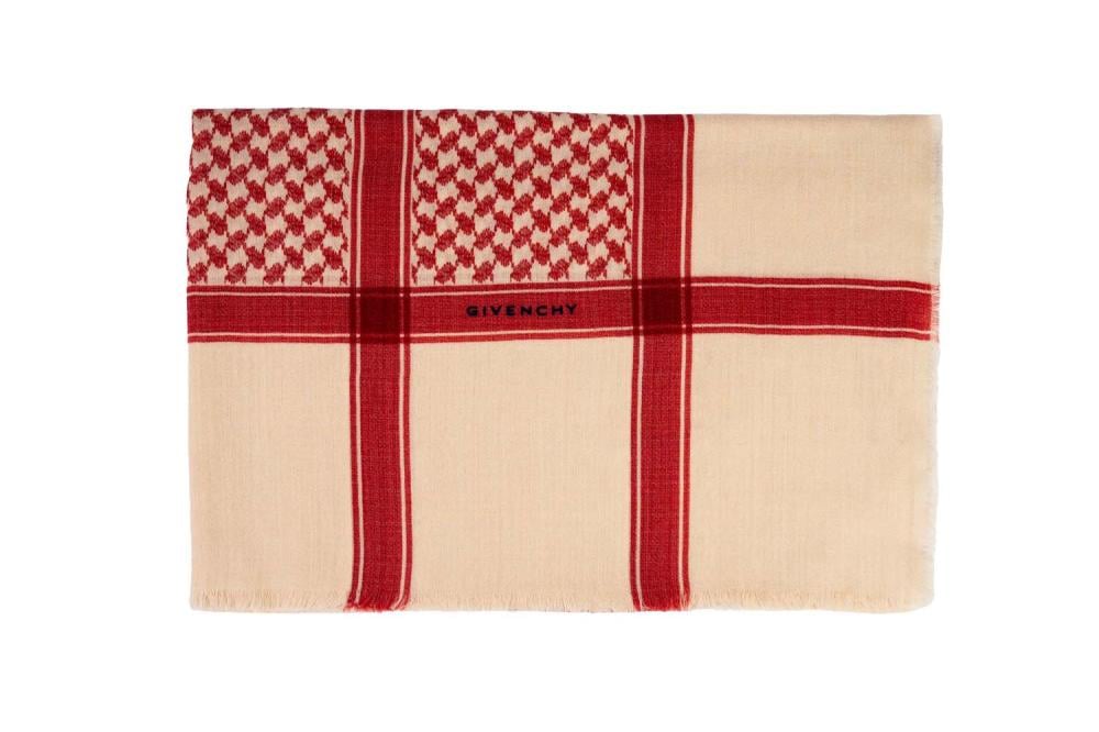 شماغ شال جيفنشي شتوي بيج – تصميم فخم وأنيق للرجال