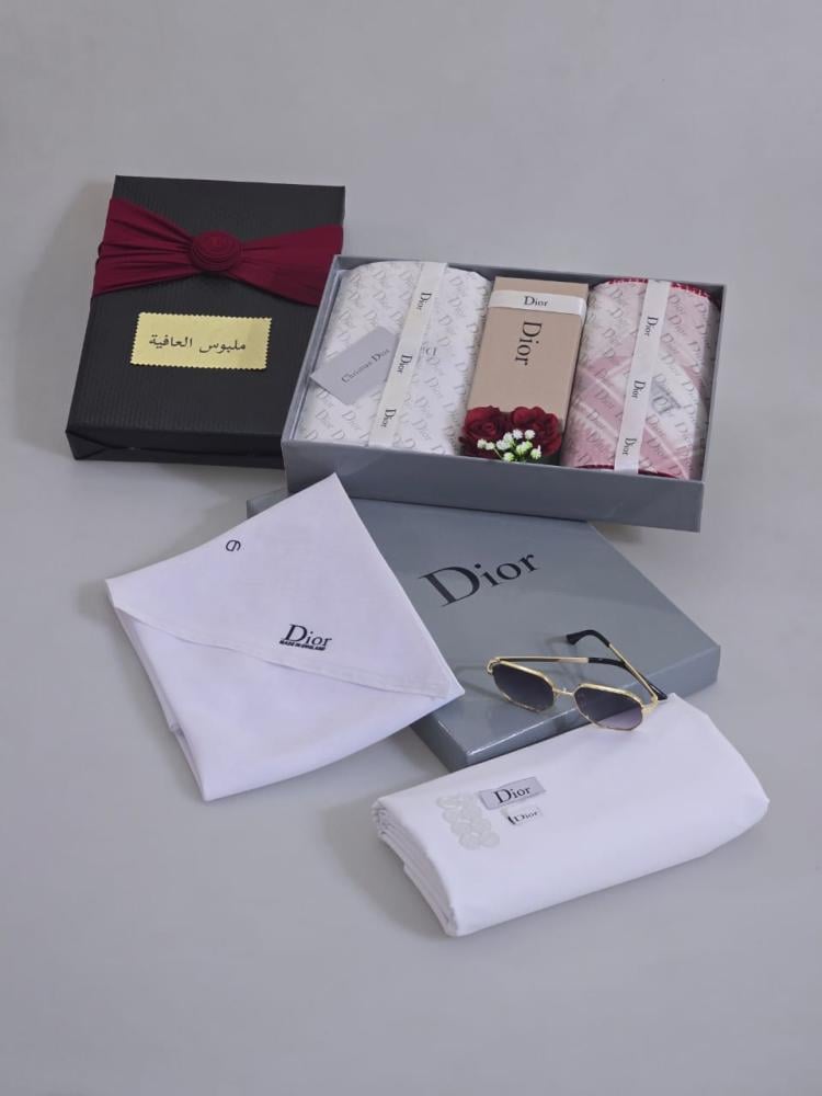 بوكس شماغ ديور مع قماش ونظارة 2025