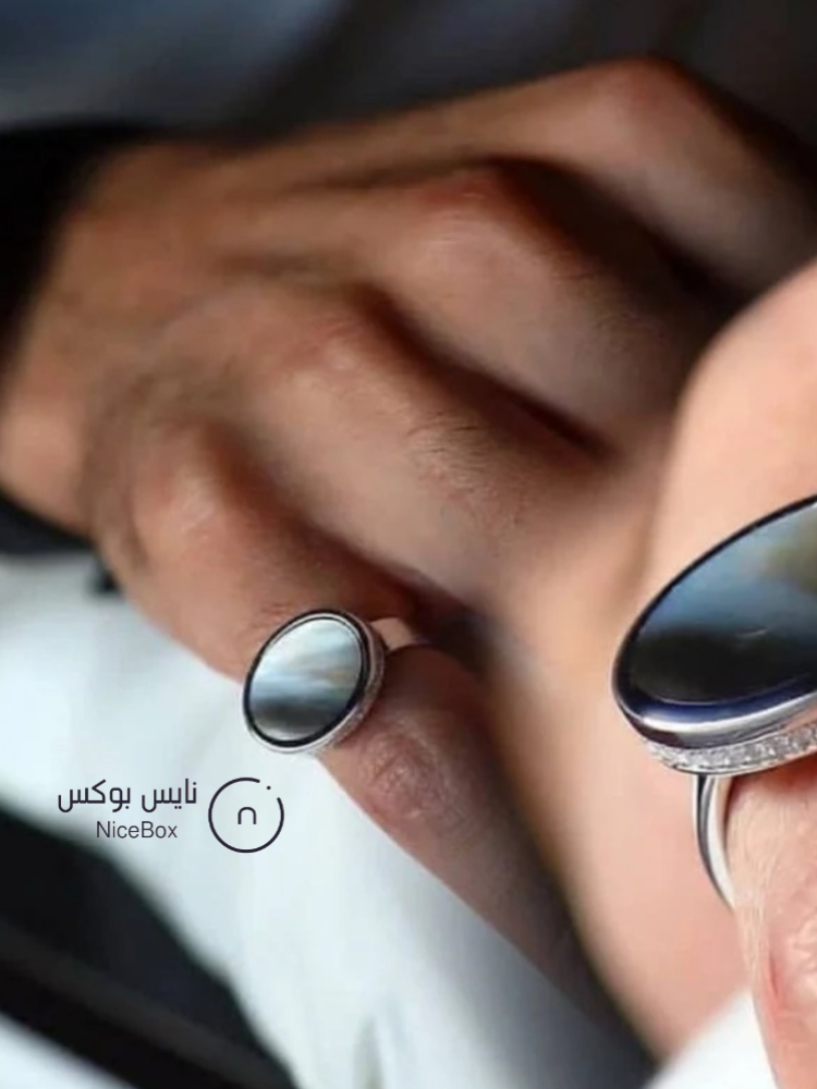 خاتم ملكي مرصع بالزركون