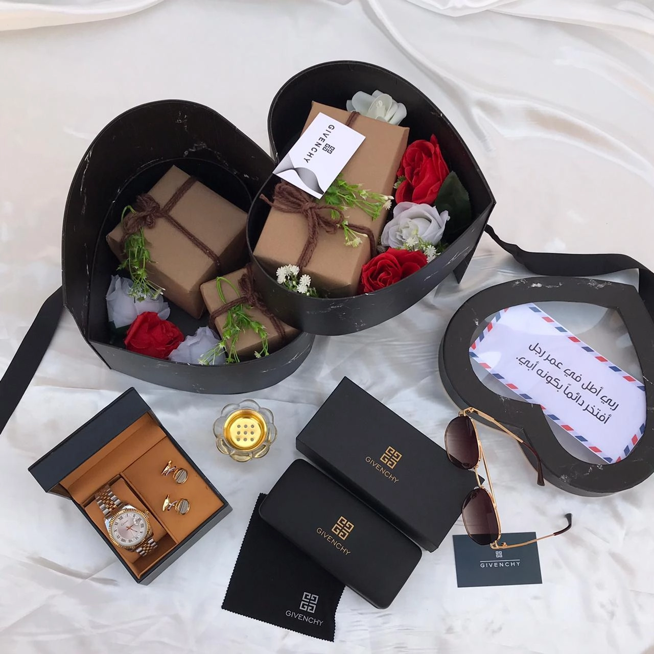 بوكس هدايا على شكل قلب (عيد ميلاد-تخرج-زواج-خطوبة)