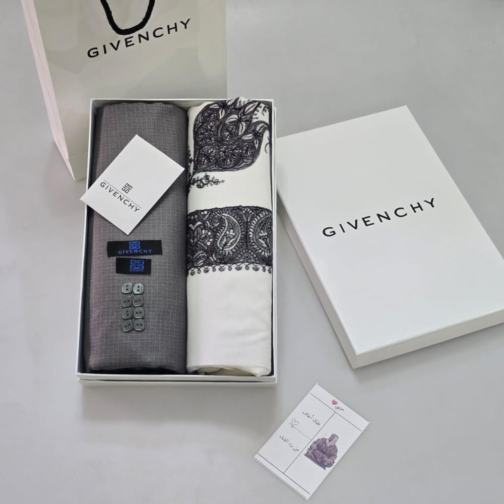 بوكس جفنشي شماغ كشميري مع قماش ثوب 2025