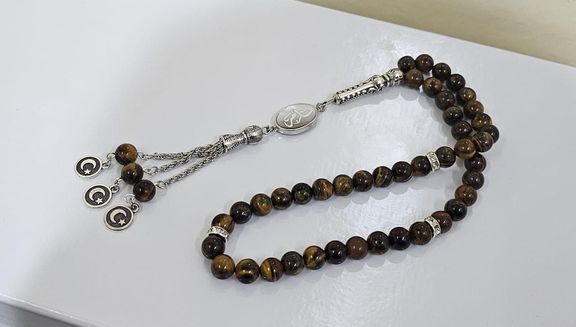 سبحه رجالية عقيق برازيلي جديد