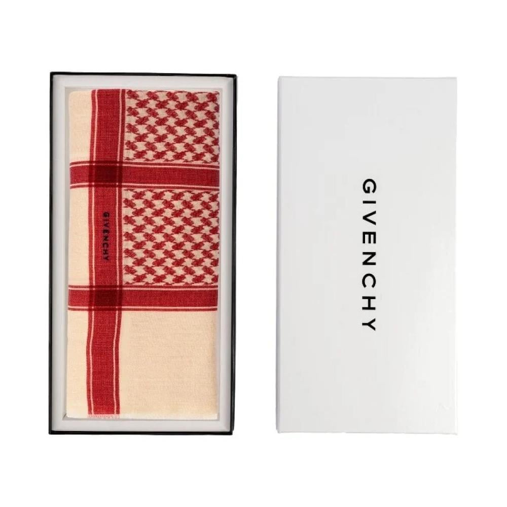 شماغ شال جيفنشي شتوي بيج – تصميم فخم وأنيق للرجال