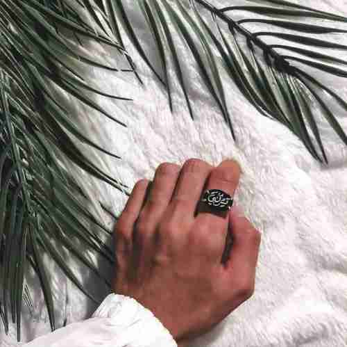 خاتم فضة ملكي بالاسم – تصميم أنيق ومميز للرجال