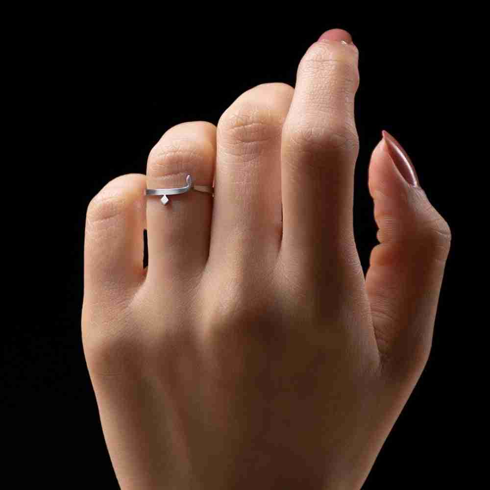 خاتم حرف ب (باء) فاخر – تصميم أنيق عصري للرجال والنساء