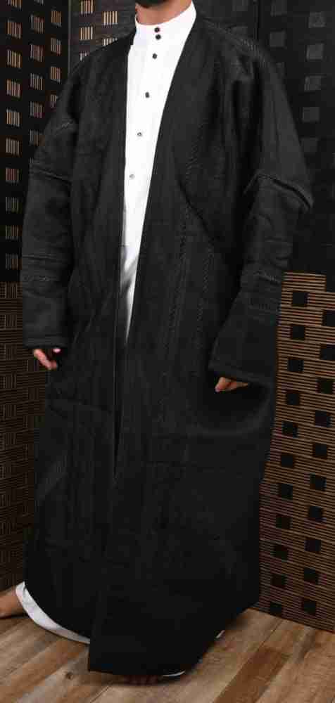 فروة رجالية شتوية باللون الأسود